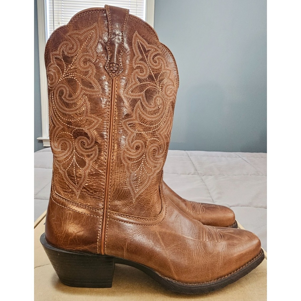 Ariat® (Women's 11 B) Round Up™ Performance Western Boots in Russet - $200 - Picture 5 of 12
